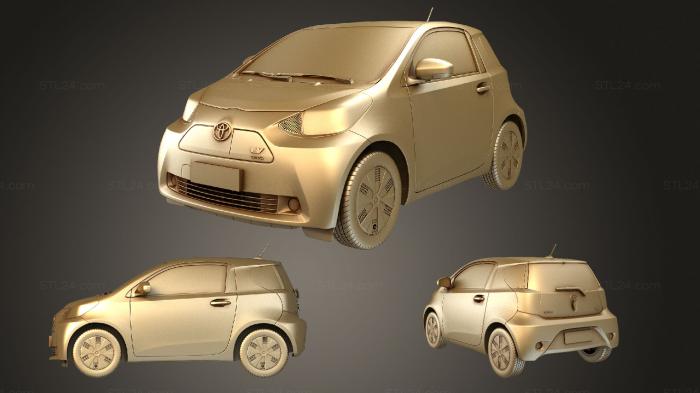 Автомобили и транспорт (Toyota iQ EV, CARS_3657) 3D модель для ЧПУ станка